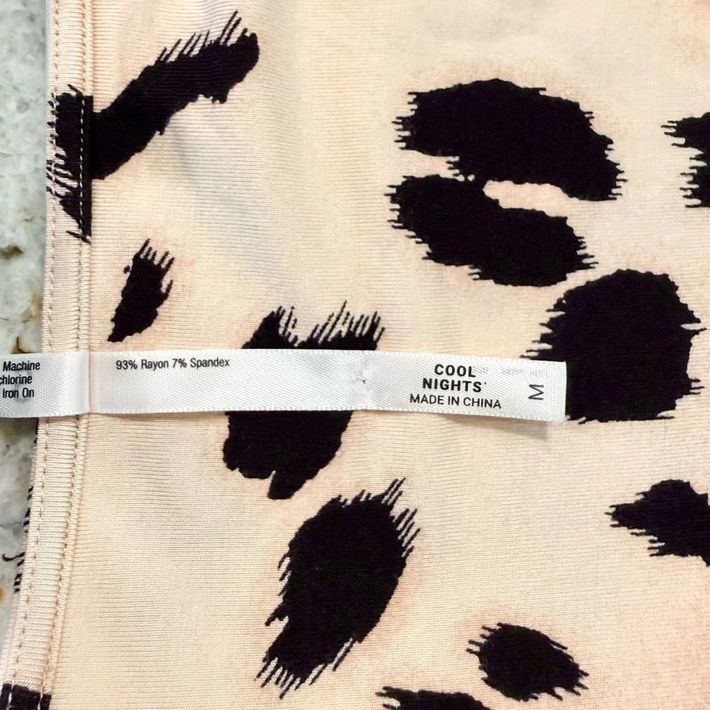 Soma Cool Nights Animal Print Sleep Shirt Size M - Picture 7 of 7